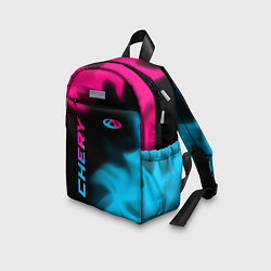 Детский рюкзак Chery - neon gradient: надпись, символ, цвет: 3D-принт — фото 2