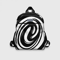 Детский рюкзак Черно-белая воронка, цвет: 3D-принт