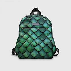 Детский рюкзак Чешуя зелёного дракона