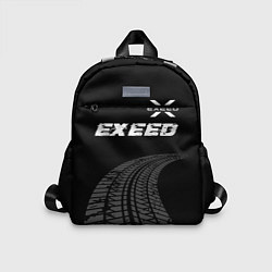 Детский рюкзак Exeed speed на темном фоне со следами шин: символ, цвет: 3D-принт