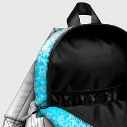 Детский рюкзак Chevrolet neon gradient style: надпись, символ, цвет: 3D-принт — фото 2