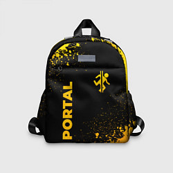Детский рюкзак Portal - gold gradient: надпись, символ, цвет: 3D-принт