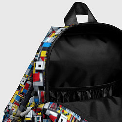Детский рюкзак Живопись в стиле Мондриан, цвет: 3D-принт — фото 2