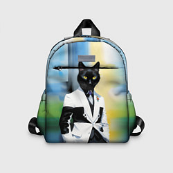 Детский рюкзак Cat fashionista - neural network - pop art, цвет: 3D-принт