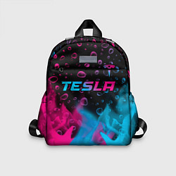 Детский рюкзак Tesla - neon gradient: символ сверху, цвет: 3D-принт