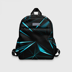 Детский рюкзак Light blue hexagon, цвет: 3D-принт