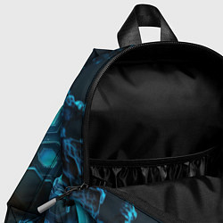 Детский рюкзак Cyberpunk 2077 phantom liberty blue abstract, цвет: 3D-принт — фото 2