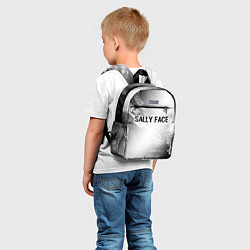 Детский рюкзак Sally Face glitch на светлом фоне: символ сверху, цвет: 3D-принт — фото 2