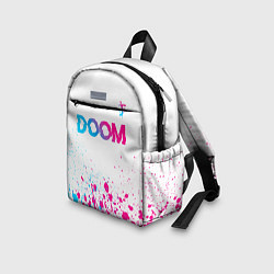 Детский рюкзак Doom neon gradient style: символ сверху, цвет: 3D-принт — фото 2