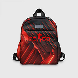 Детский рюкзак CS GO red neon, цвет: 3D-принт