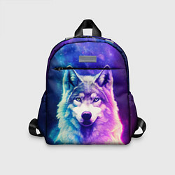 Детский рюкзак Волк космический, цвет: 3D-принт