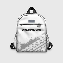 Детский рюкзак Chrysler speed на светлом фоне со следами шин: сим, цвет: 3D-принт