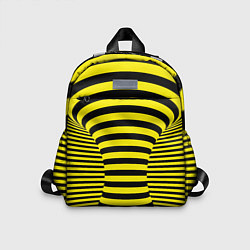 Детский рюкзак Осиная талия - полосатая иллюзия, цвет: 3D-принт