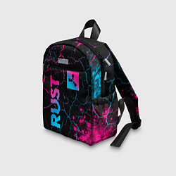 Детский рюкзак Rust - neon gradient: надпись, символ, цвет: 3D-принт — фото 2