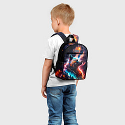 Детский рюкзак Космический звездный медведь, цвет: 3D-принт — фото 2