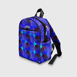 Детский рюкзак Синий шашечный мотив, цвет: 3D-принт — фото 2