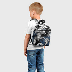 Детский рюкзак Орёл против змеи, цвет: 3D-принт — фото 2