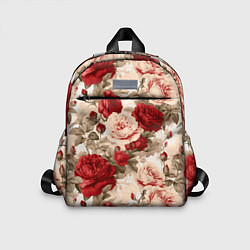 Детский рюкзак Розы паттерн, цвет: 3D-принт