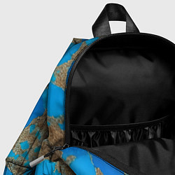 Детский рюкзак Голубая яшма, цвет: 3D-принт — фото 2
