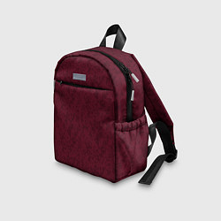 Детский рюкзак Текстура тёмно-красный, цвет: 3D-принт — фото 2