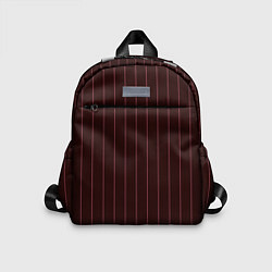 Детский рюкзак Полосы тёмно-бордовый, цвет: 3D-принт