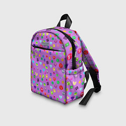 Детский рюкзак Эмпатия - паттерн эмоджи, цвет: 3D-принт — фото 2