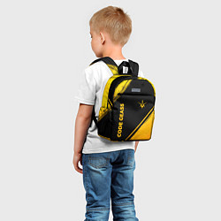 Детский рюкзак Code Geass - gold gradient: надпись, символ, цвет: 3D-принт — фото 2