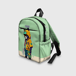 Детский рюкзак Прикольный мишутка - городской стиль, цвет: 3D-принт — фото 2