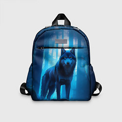 Детский рюкзак Волк в ночном лесу, цвет: 3D-принт