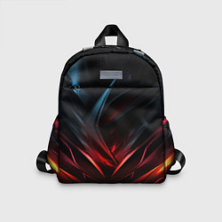 Детский рюкзак Black red abstract, цвет: 3D-принт