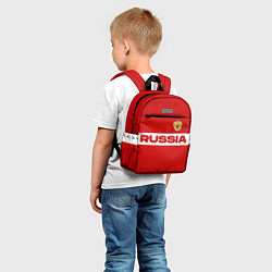 Детский рюкзак Russia - красно-белый, цвет: 3D-принт — фото 2