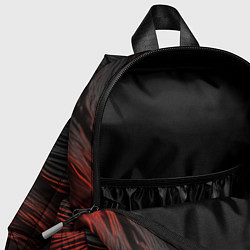 Детский рюкзак Black red texture, цвет: 3D-принт — фото 2