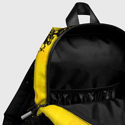 Детский рюкзак Yamaha - gold gradient: надпись, символ, цвет: 3D-принт — фото 2