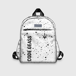 Детский рюкзак Code Geass glitch на светлом фоне: надпись, символ, цвет: 3D-принт