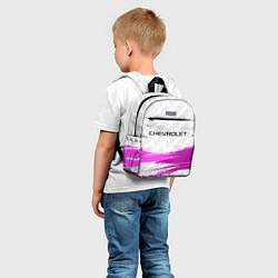 Детский рюкзак Chevrolet pro racing: символ сверху, цвет: 3D-принт — фото 2