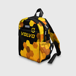 Детский рюкзак Volvo - gold gradient: символ сверху, цвет: 3D-принт — фото 2