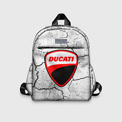 Детский рюкзак Ducati - потресканная земля, цвет: 3D-принт