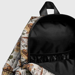 Детский рюкзак Совы и подорожник, цвет: 3D-принт — фото 2