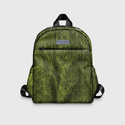 Детский рюкзак Мятая зеленая ткань