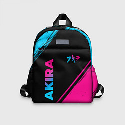 Детский рюкзак Akira - neon gradient: надпись, символ, цвет: 3D-принт