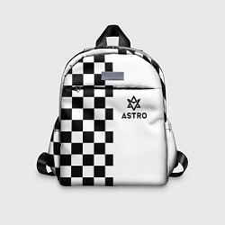 Детский рюкзак Астро шахматка, цвет: 3D-принт