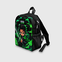 Детский рюкзак Танджиро Комадо - чибби арт, цвет: 3D-принт — фото 2