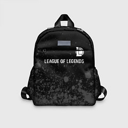 Детский рюкзак League of Legends glitch на темном фоне: символ св, цвет: 3D-принт