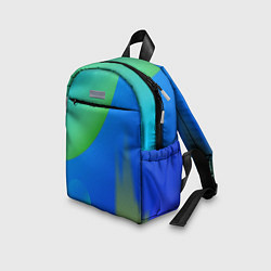 Детский рюкзак Яркий синий круг, цвет: 3D-принт — фото 2