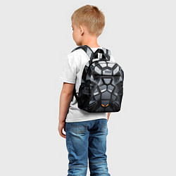 Детский рюкзак Объемная черная конструкция, цвет: 3D-принт — фото 2