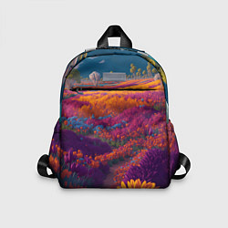 Детский рюкзак Цветочный луг, цвет: 3D-принт
