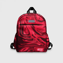 Детский рюкзак Абстракция плазма красный, цвет: 3D-принт