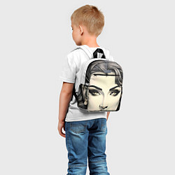 Детский рюкзак Красивая женщина, цвет: 3D-принт — фото 2