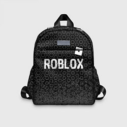 Детский рюкзак Roblox glitch на темном фоне: символ сверху, цвет: 3D-принт