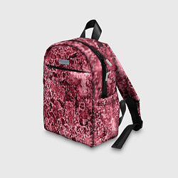 Детский рюкзак Мозаичный узор в коричнево-красных тонах, цвет: 3D-принт — фото 2